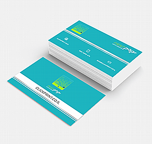 כרטיסי ביקור דו־צדדי + למינציה כרטיסי ביקור דו־צדדי + למינציה